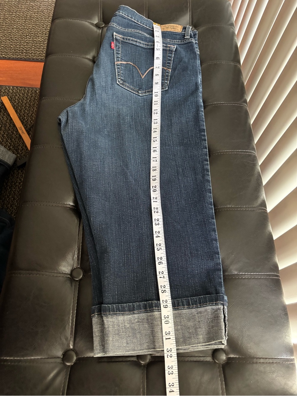 Levi's Indigo Jeans with Pink Accent Stitching